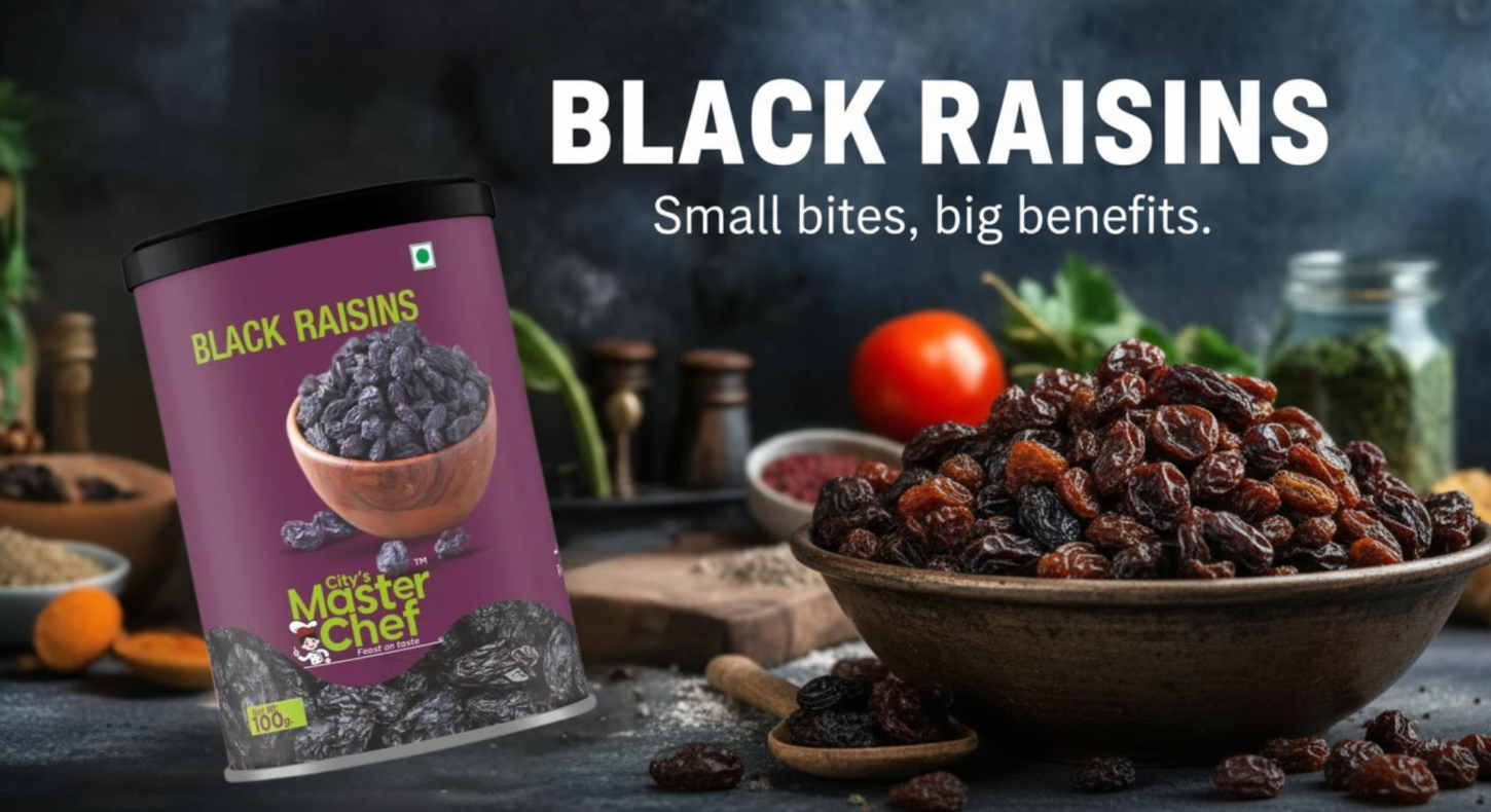 Black raisins benefits for a healthy lifestyle and nutrition