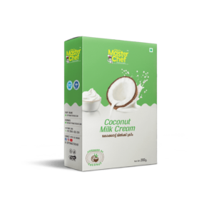 City’s Master Chef Coconut Milk Cream pack with fresh coconut splash, premium cooking cream for curries, desserts, and gravies.
