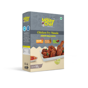 Chicken Fry Masala packet with crispy fried chicken image on the front