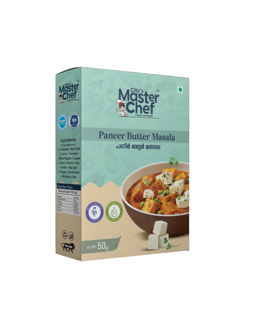 City’s Master Chef Paneer Butter Masala spice mix 50g box for making restaurant style paneer butter masala