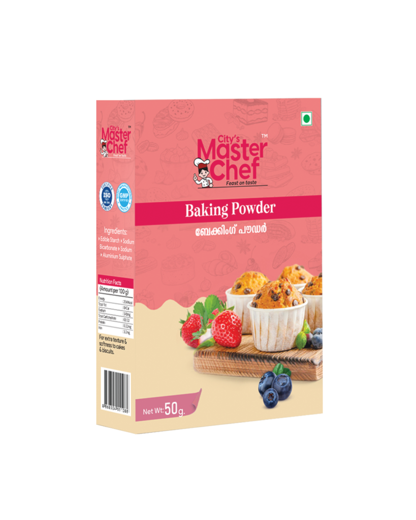 City’s Master Chef baking powder 50g pack for cakes and baking