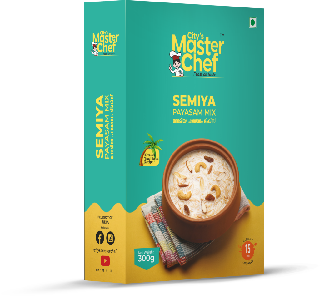 “City’s Master Chef Semiya Payasam Mix – Instant Kerala-style Vermicelli Kheer dessert mix with authentic traditional flavors”